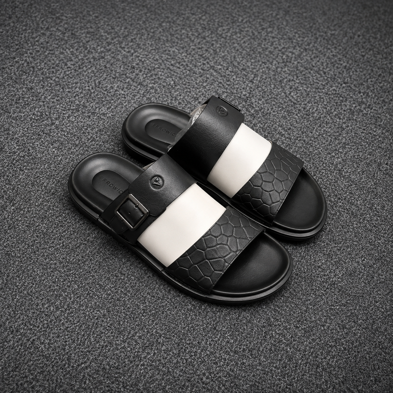 Frowick Leather Slides